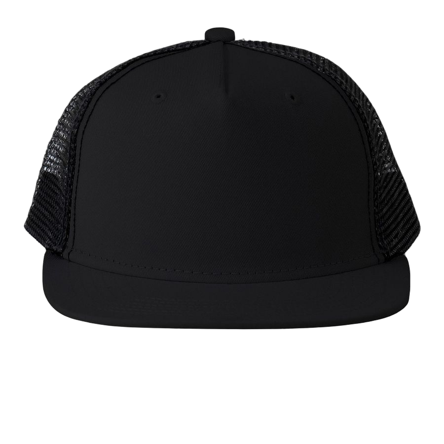 Black Printed Trucker Hat